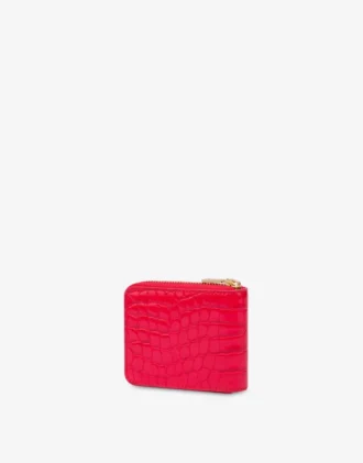 Small Croco Zip Around Wallet