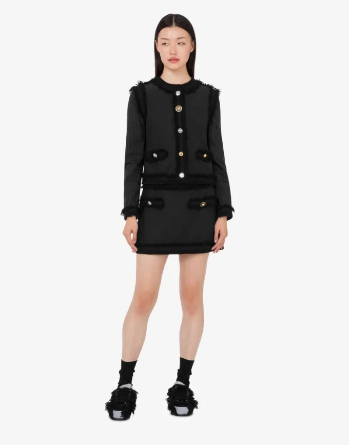 Stretch bouclé miniskirt Stretch bouclé miniskirt