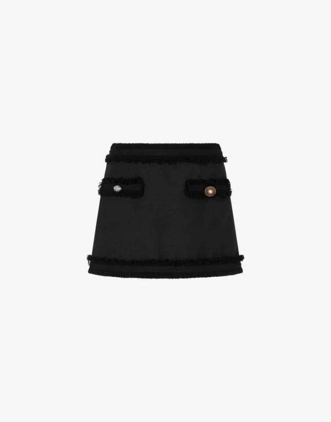 Stretch bouclé miniskirt Stretch bouclé miniskirt