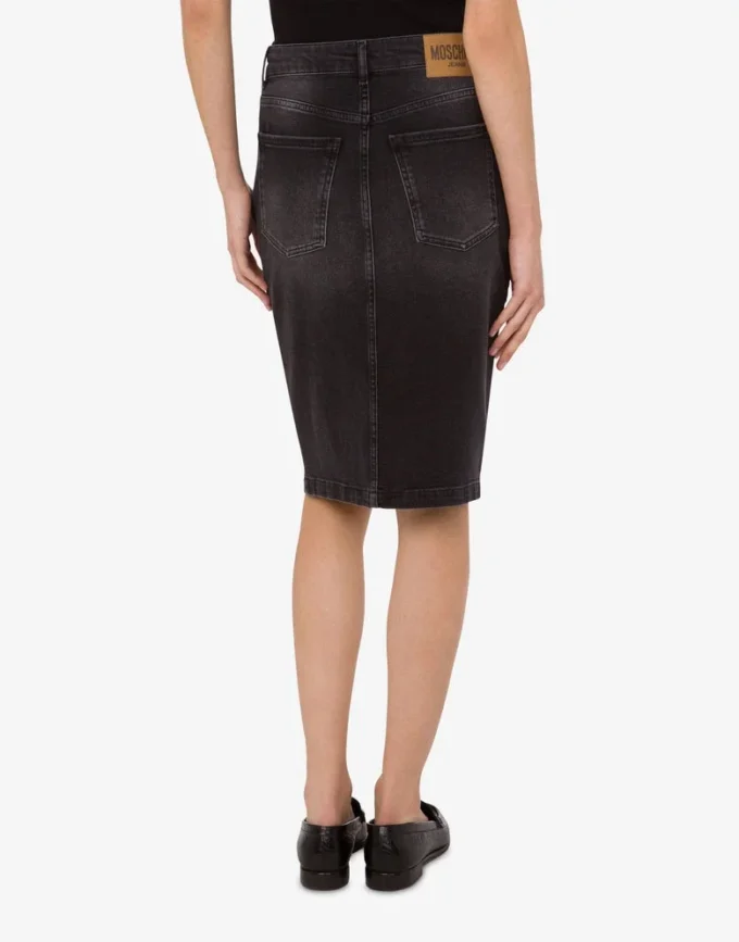 Stretch cotton denim skirt Stretch cotton denim skirt