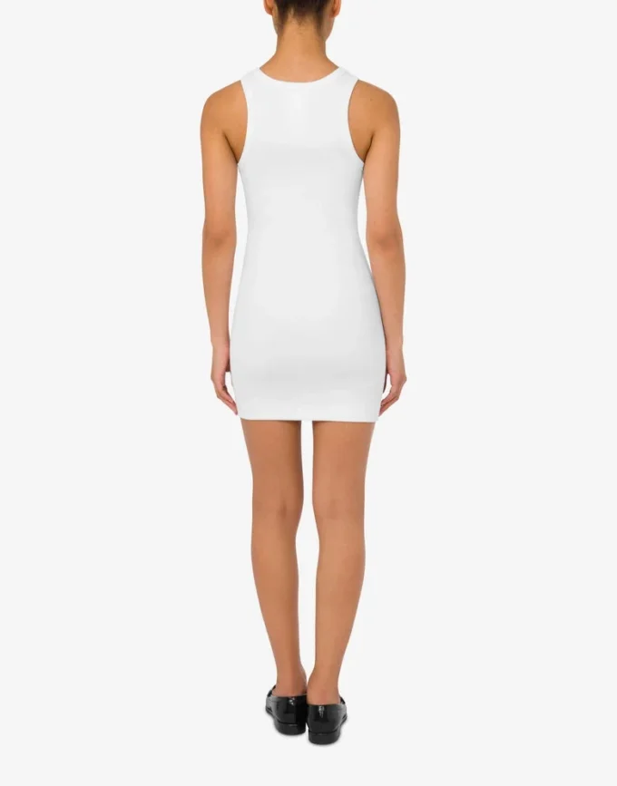 Stretch cotton dress