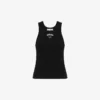 Stretch cotton tank top