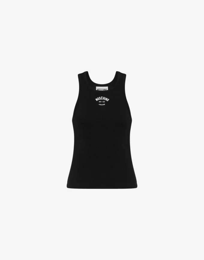 Stretch cotton tank top