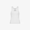 Stretch cotton tank top