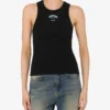 Stretch cotton tank top
