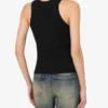 Stretch cotton tank top
