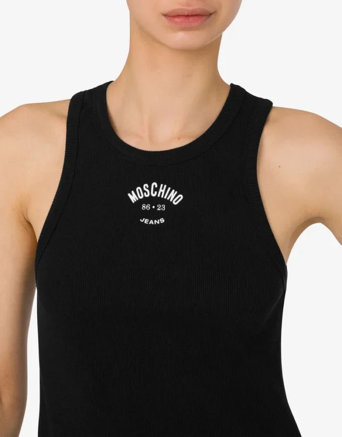 Stretch cotton tank top