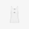 Stretch Cotton Tank Top Laurel Crown Logo