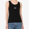 Stretch Cotton Tank Top Laurel Crown Logo