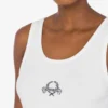 Stretch Cotton Tank Top Laurel Crown Logo