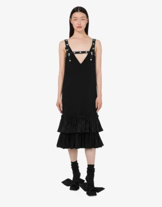 Stretch crepe dress