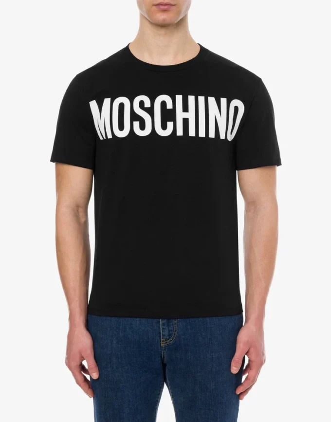Stretch jersey t-shirt with logo