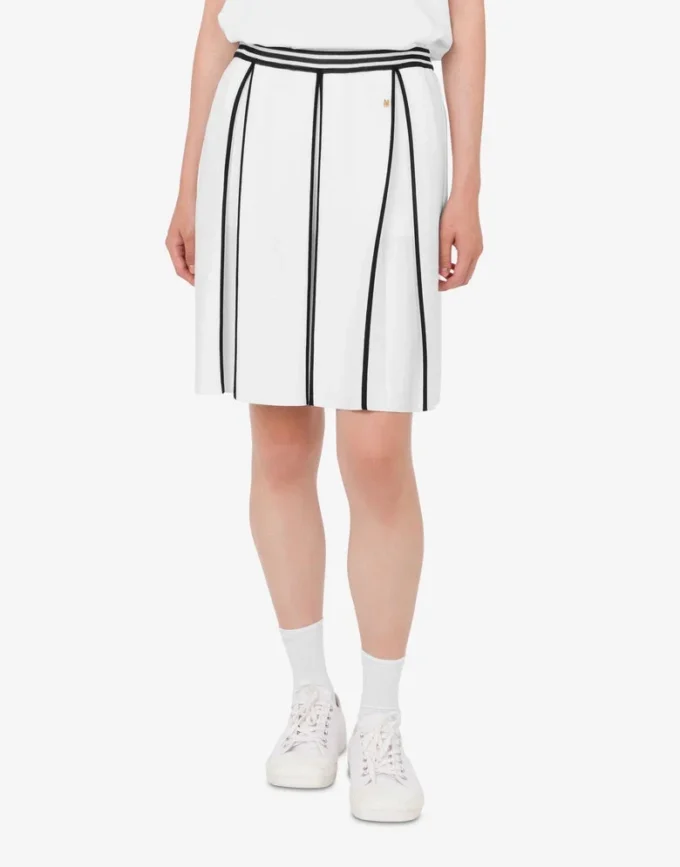 Stretch knit skirt