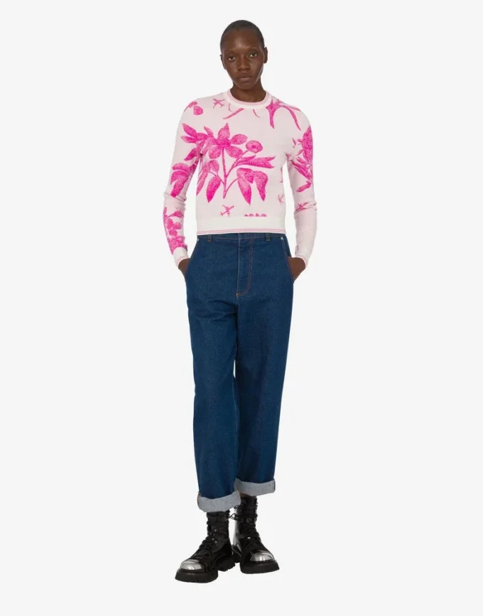 Stretch wool pullover