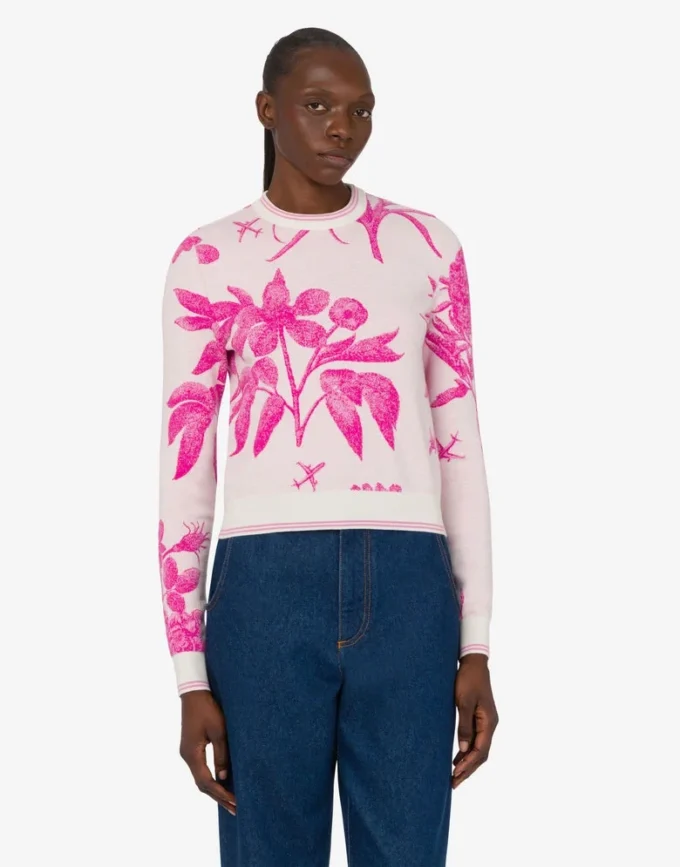 Stretch wool pullover