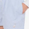 Striped Poplin Shorts Goose Embroidery Striped Poplin Shorts Goose Embroidery