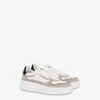 Suede and calf leather sneakers