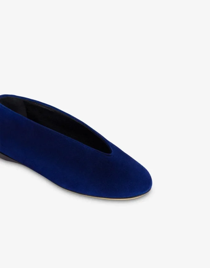 Suede ballet flats