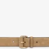 Suede belt