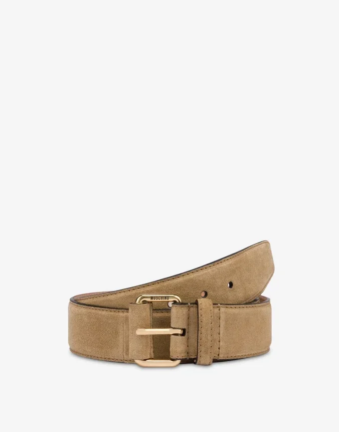 Suede belt