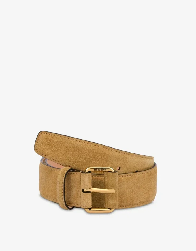 Suede belt