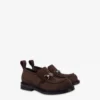 Suede college loafers