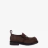 Suede college loafers