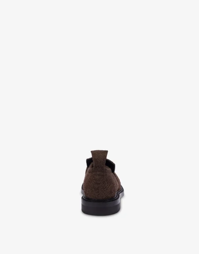 Suede college loafers