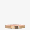 Suede Mixed Lettering Logo Belt