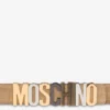 Suede Mixed Lettering Logo Belt