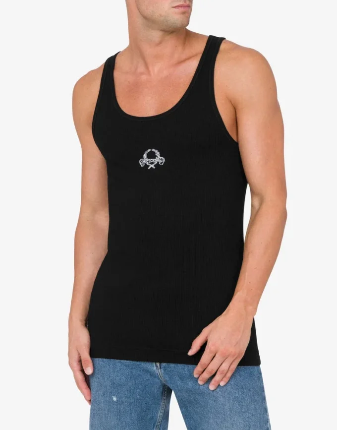 Tank Top Laurel Crown Embroidery