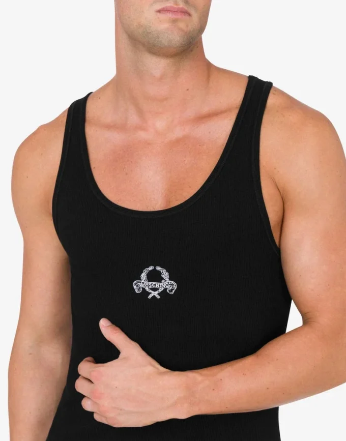 Tank Top Laurel Crown Embroidery