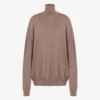 Turtleneck sweater in wool Golden M