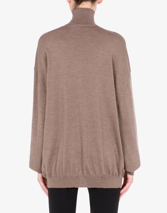 Turtleneck sweater in wool Golden M