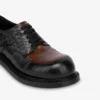 Two-tone brushed calfskin derby