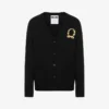 Wool and Cashmere Cardigan Laurel Crown Embroidery Wool and Cashmere Cardigan Laurel Crown Embroidery