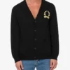 Wool and Cashmere Cardigan Laurel Crown Embroidery Wool and Cashmere Cardigan Laurel Crown Embroidery