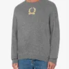 Wool and Cashmere Pullover Laurel Crown Embroidery Wool and Cashmere Pullover Laurel Crown Embroidery