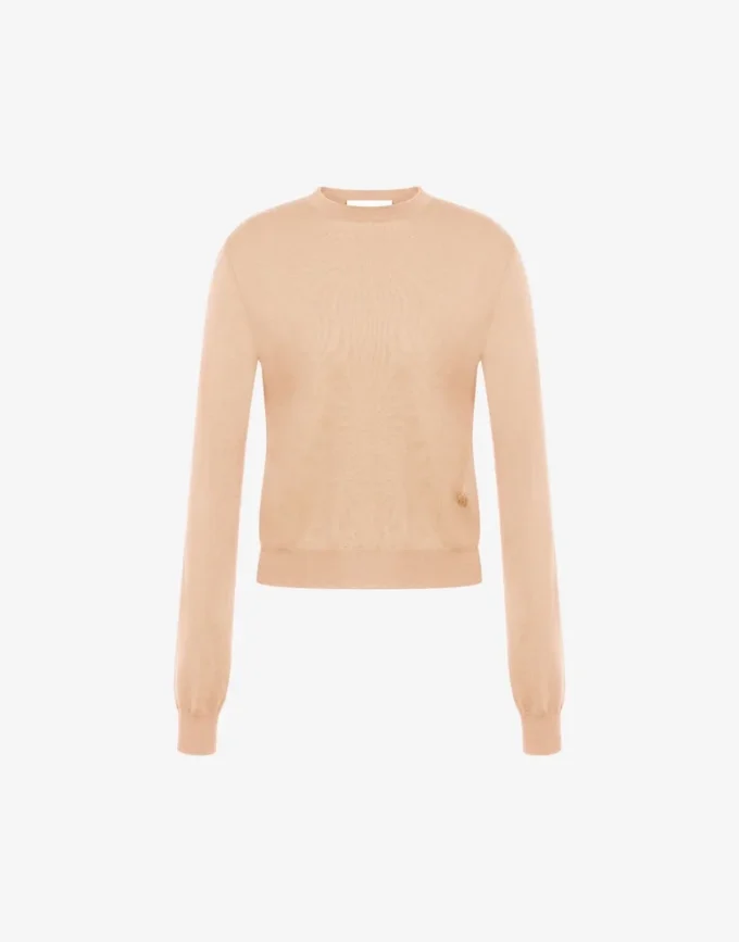 Wool and Silk Pullover Golden M