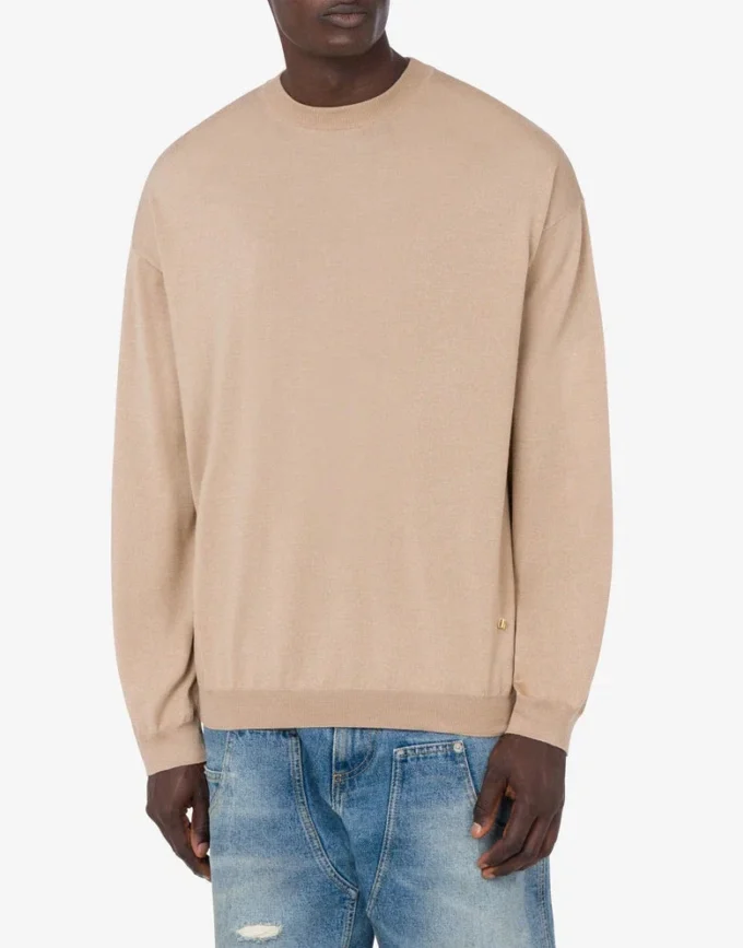 Wool and Silk Pullover Golden M