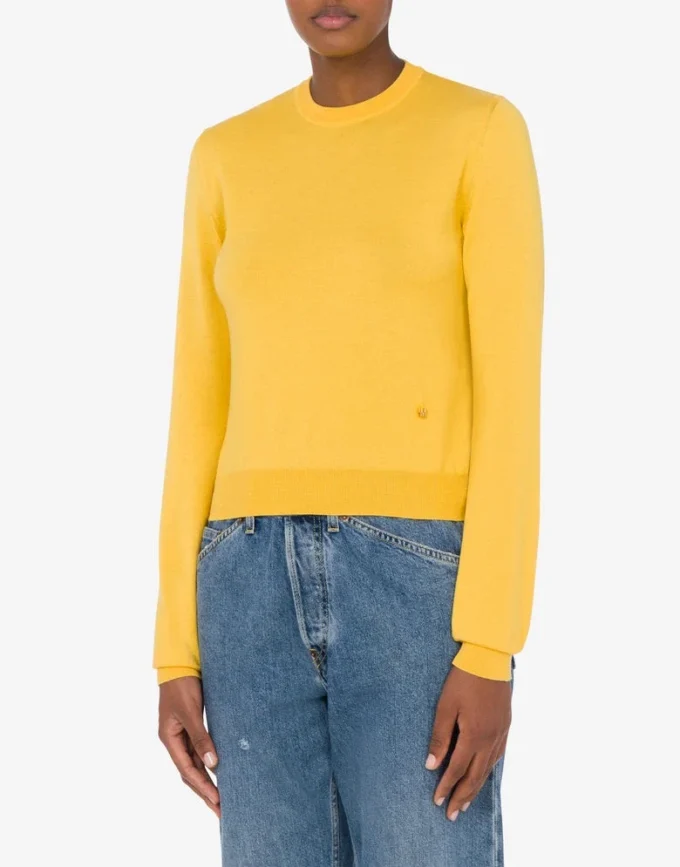 Wool and Silk Pullover Golden M