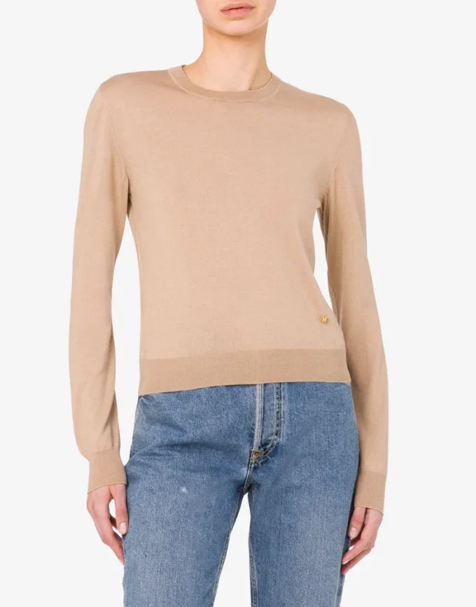 Wool and Silk Pullover Golden M