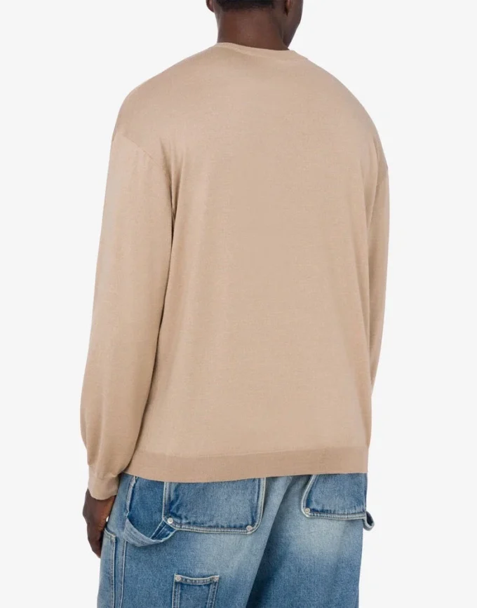 Wool and Silk Pullover Golden M
