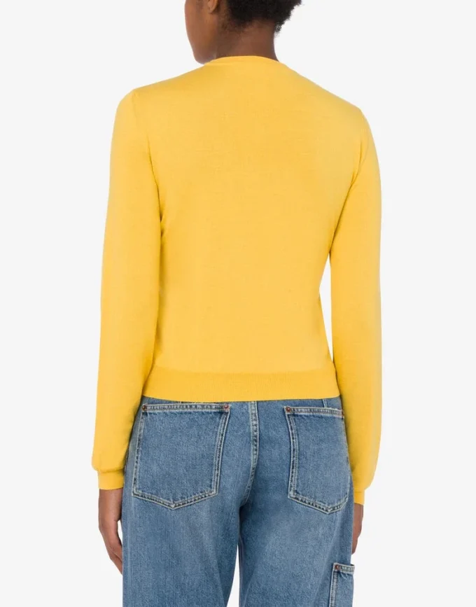 Wool and Silk Pullover Golden M