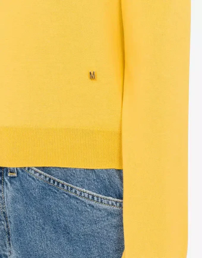 Wool and Silk Pullover Golden M