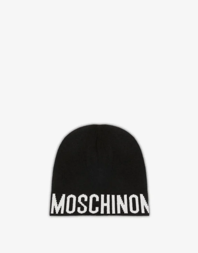 Wool-blend hat with logo