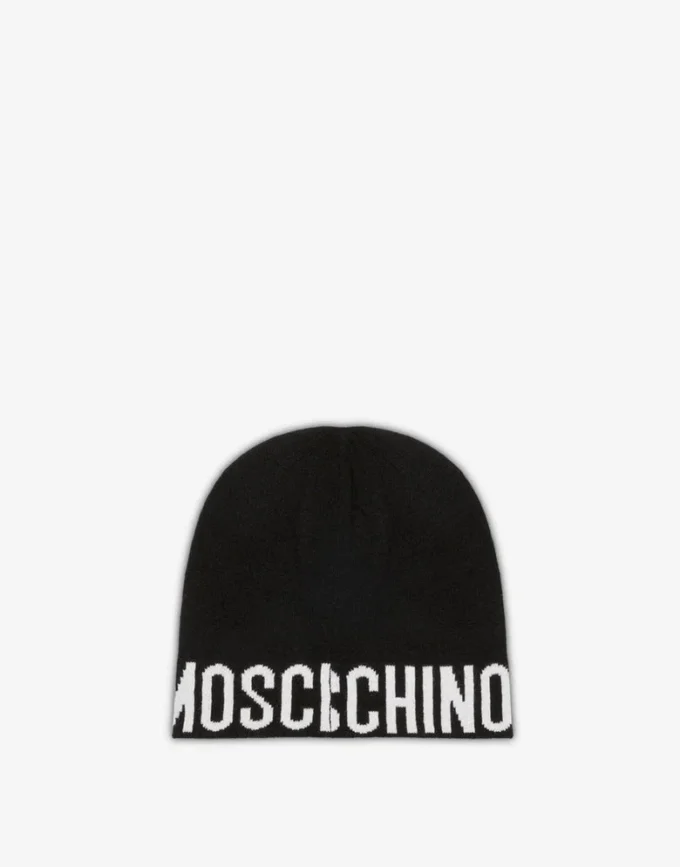 Wool-blend hat with logo