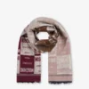 Wool blend jacquard scarf