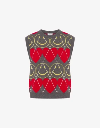 Wool blend sleeveless sweater Smiley®