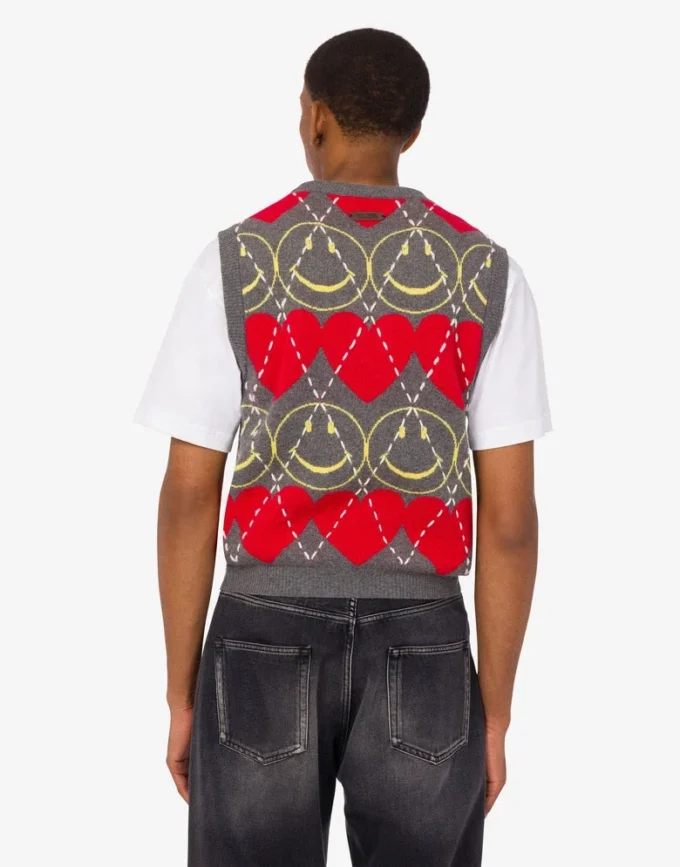 Wool blend sleeveless sweater Smiley® Wool blend sleeveless sweater Smiley®